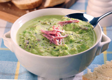 Green Pea and Smoked Ham Hough Soup